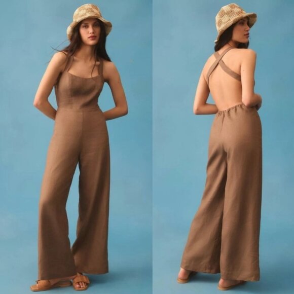 NWT Autumn Linen Jumpsuit - Picture 1 of 10